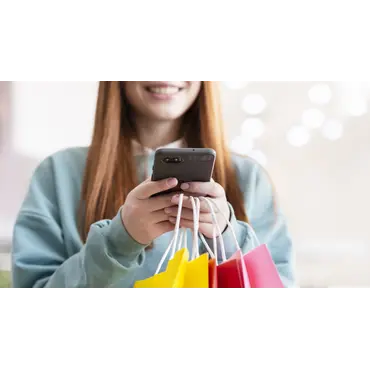 redhead-woman-using-modern-phon